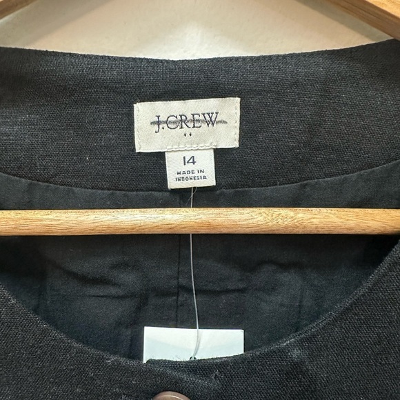 NWT! J.Crew Linen-blend button-front vest. Size 14 CK483 - Picture 3 of 7